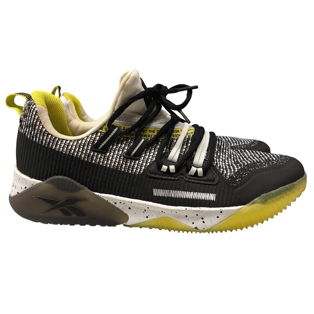Reebok JJ III Trainer Cross Training Shoes Mens 9.5 Black Yellow Gym EF4145